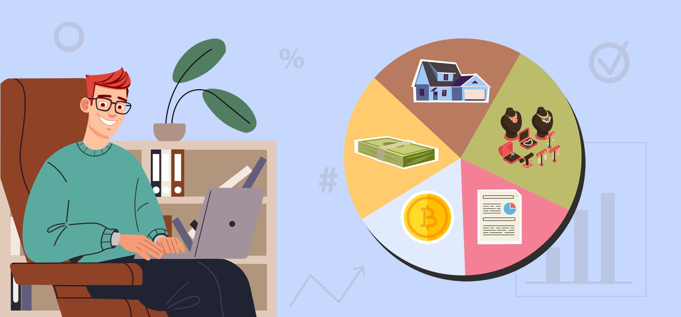 Building a diversified investment portfolio and measuring its returns